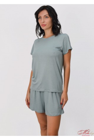 Домашний комплект/піжама футболка+шорти з віскози Роксана 1135